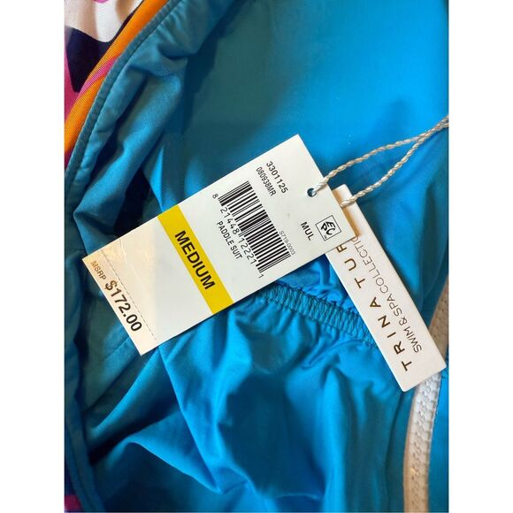 NWT Trina Turk Rio Zip-Up Paddle Suit - Picture 7 of 12